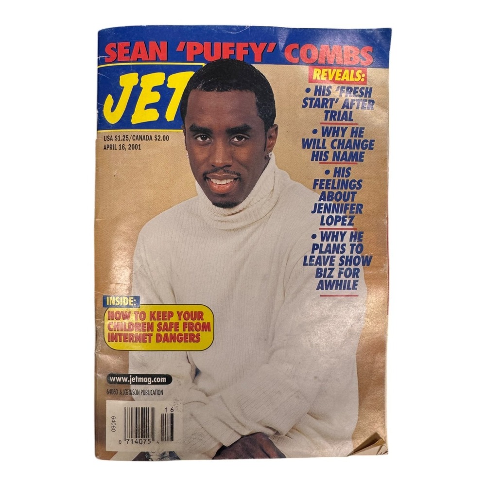 Jet Magazine April 16 2001 Vol 99 #18 Sean 'Puffy' Combs His 'Fresh Start'